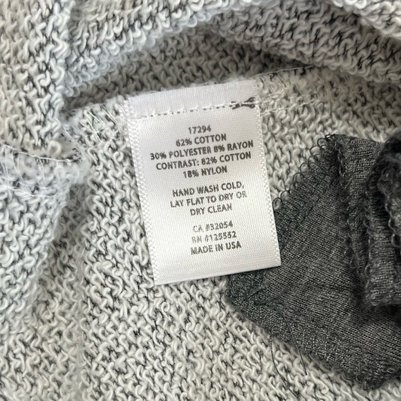 Anthropologie | Dolan | Fiona Gray Knit Black Lace Trim Shift Dress - Picture 5 of 7